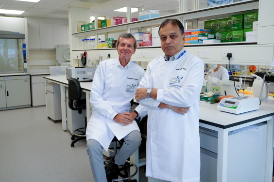 Co-Director Professor Bruzzone and Managing Director Professor Malik Peiris of the Centre for Immunology & Infection